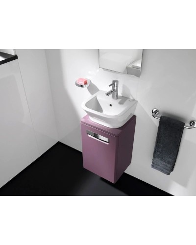 Тумба с раковиной фиолетовый 45 см Roca The Gap ZRU9302743 + 327477000