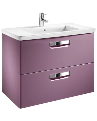 Тумба с раковиной фиолетовый 80 см Roca The Gap ZRU9302740 + 327470000