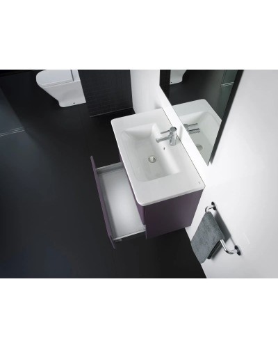 Тумба с раковиной фиолетовый 80 см Roca The Gap ZRU9302740 + 327470000