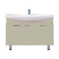 Джулия -120 Тумба  бежевая / раковина