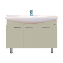 Джулия -120 Тумба  бежевая / раковина