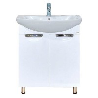 Лаванда - 70 Тумба прямая белая / раковина