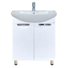 Лаванда - 70 Тумба прямая белая / раковина