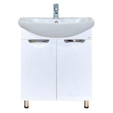 Лаванда - 70 Тумба прямая белая / раковина