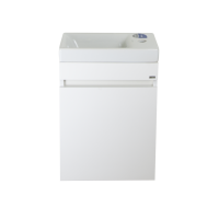 Эко мини - 40 Тумба подвесная, белая / раковина