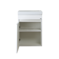 Эко мини - 40 Тумба подвесная, белая / раковина