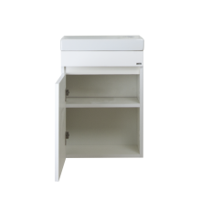 Эко мини - 40 Тумба подвесная, белая / раковина