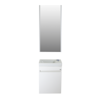 Эко мини - 40 Тумба подвесная, белая / раковина