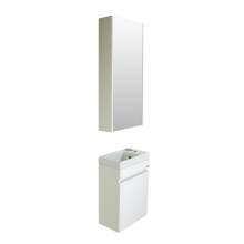 Эко мини - 40 Тумба подвесная, белая / раковина