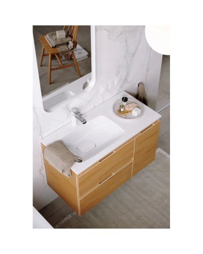 Тумба с раковиной дуб золотой 91,8 см Aqwella 5 Stars Accent ACC0109LDZ + Mal.09.04.D-L