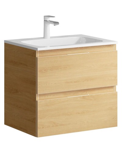 Тумба с раковиной дуб золотой 60,8 см Aqwella 5 Stars Accent ACC0106DZ + Mal.06.04.D