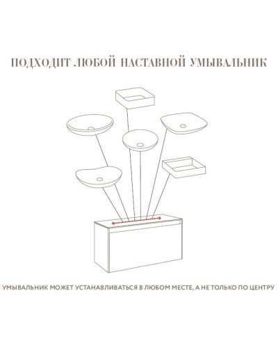 Тумба с раковиной бетон светлый/ дуб балтийский 61 см Aqwella 5 Stars Mobi MOB0106BS + MOB0706DB + 4640021064269