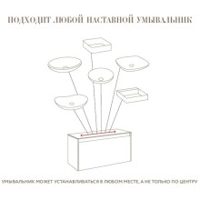 Тумба с раковиной бетон светлый/ дуб балтийский 100 см Aqwella 5 Stars Mobi MOB0110BS + MOB0710DB + 4640021064269