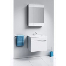 Тумба с раковиной белый глянец 61 см Aqwella Brig Br.01.06/1/W + 27181