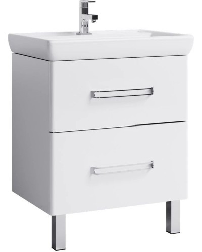 Тумба с раковиной белый глянец 70,5 см Aqwella Neo Neo.01.07 + 1.WH30.2.083