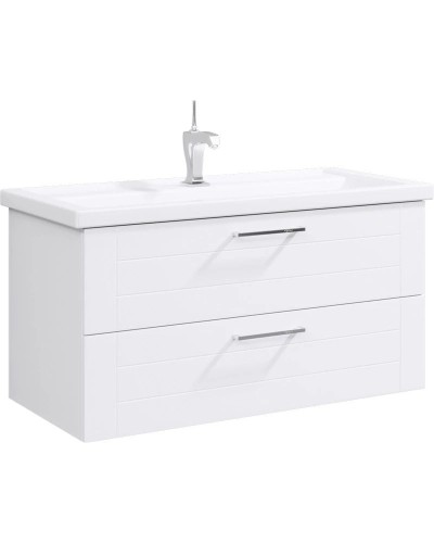 Тумба с раковиной белый глянец 101,5 см Aqwella Manchester MAN01102 + 4640021065204