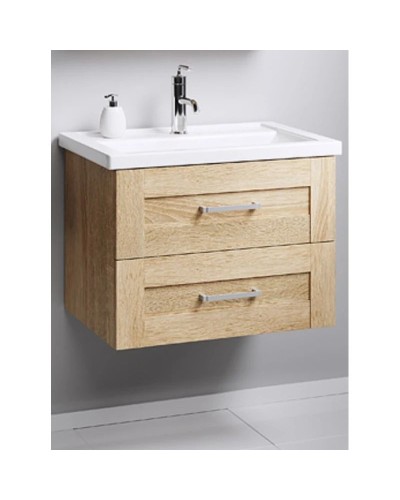 Тумба с раковиной дуб сонома 60,5 см Aqwella Foster FOS01062DS + 4640021060773