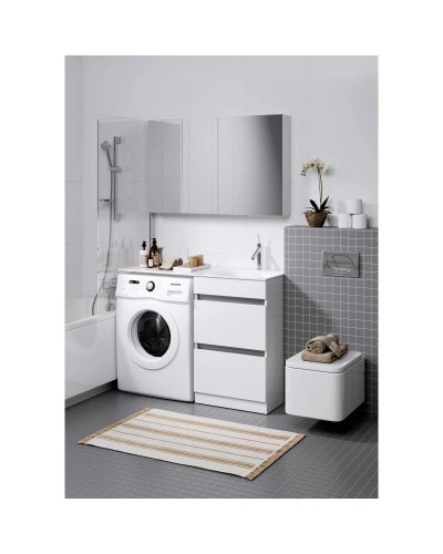 Тумба с раковиной белый глянец 115 см Aqwella Forma FOR01052 + FOR.11.04.D-R