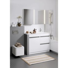 Тумба с раковиной белый глянец 115 см Aqwella Forma FOR01052 + FOR.11.04.D-R