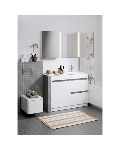 Тумба с раковиной белый глянец 115 см Aqwella Forma FOR01052 + FOR.11.04.D-R