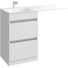 Тумба с раковиной белый глянец 115 см Aqwella Forma FOR01052 + FOR.11.04.D-L