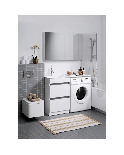 Тумба с раковиной белый глянец 115 см Aqwella Forma FOR01052 + FOR.11.04.D-L