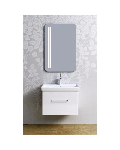 Тумба с раковиной белый глянец 60 см Aqwella Neo Neo.01.06/1 + 1.WH30.2.082