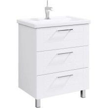 Тумба с раковиной белый глянец 70,5 см Aqwella Manchester MAN01073 + 4620008197746