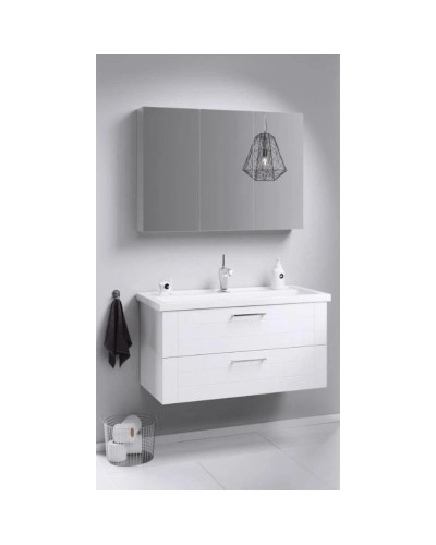 Тумба с раковиной белый глянец 81,5 см Aqwella Manchester MAN01082 + 4640021064733