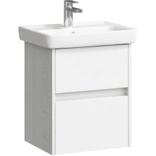 Тумба с раковиной дуб канадский/белый глянец 50 см Aqwella City CI0105DK + 195032