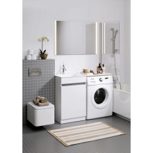 Тумба с раковиной белый глянец 115 см Aqwella Forma FOR0105KR + FOR.11.04.D-L