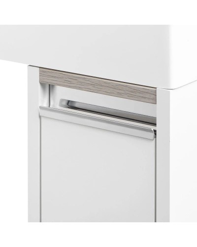 Тумба с раковиной белый глянец 80 см Акватон Лондри 1A2361K0LH010