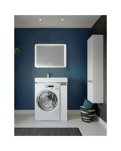 Тумба с раковиной белый глянец 80 см Акватон Лондри 1A2361K0LH010