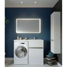 Тумба с раковиной белый глянец 120 см Акватон Лондри 1A2359K0LH010