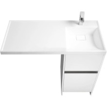 Тумба с раковиной белый глянец 105 см Акватон Лондри 1A2360K0LH010