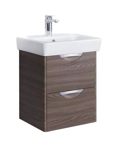 Тумба с раковиной дуб макиато 60 см Акватон Сильва 1A2118K1SIW50