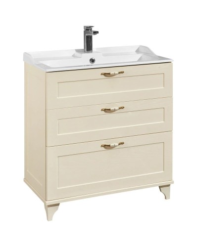 Тумба с раковиной дуб бежевый 80 см Акватон Леон 1A1878K0LBPR0