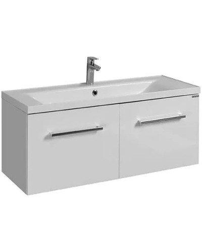 Тумба с раковиной белый глянец 100 см Акватон Мадрид 1A1280K0MA010