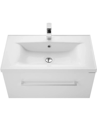 Тумба с раковиной белый глянец 80 см Акватон Мадрид 1A1268K0MA010