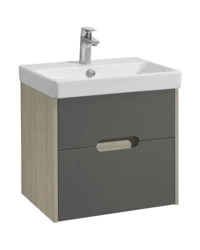Тумба с раковиной грей/дуб ойстер 55 см Акватон Оливия 1A2542K0OLUG0