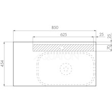 Тумба с раковиной дуб кантри/антрацит 85 см Акватон Терра 1A2472K1TEKA0