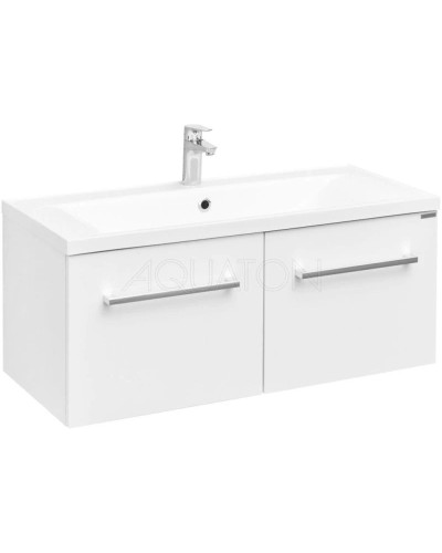 Тумба с раковиной белый глянец 100,2 см Акватон Мадрид 1A1280K4MA010