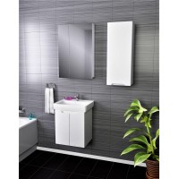 Тумба под раковину Dreja Mini 60 99.0202 подвесная Белый глянец