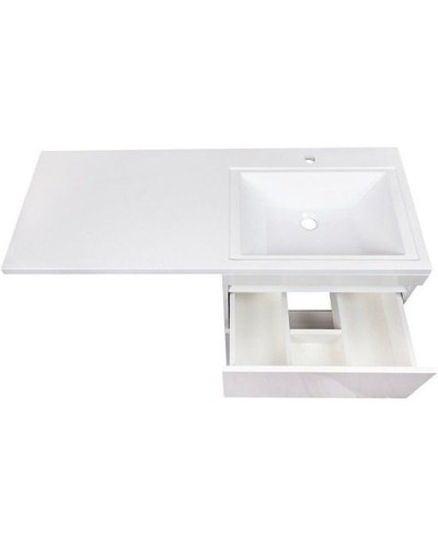 Тумба под раковину Style Line Даллас 120 Люкс Plus подвесная Белая