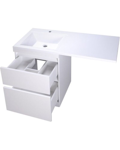 Тумба под раковину Style Line Даллас 120 Люкс Plus подвесная Белая