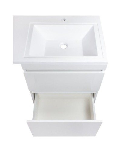 Тумба под раковину Style Line Даллас 120 Люкс Plus подвесная Белая