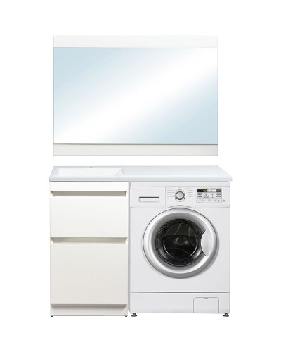 Тумба под раковину Style Line Даллас 110 Люкс Plus Белая