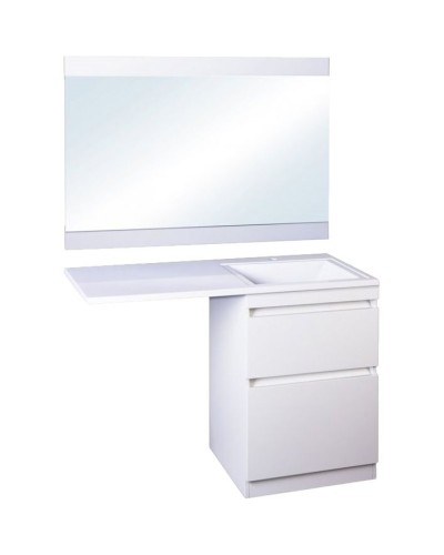 Тумба под раковину Style Line Даллас 110 Люкс Plus Белая