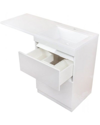 Тумба под раковину Style Line Даллас 110 Люкс Plus Белая