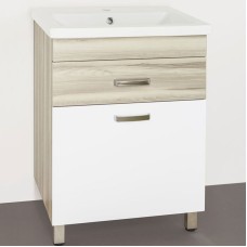 Тумба под раковину Style Line Ориноко 60 Белый Светлое дерево